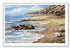 white framed original coastal nautilus wall art print